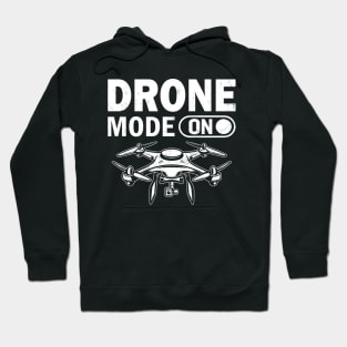 Drone Mode On Funny Drone Pilot Retro Hoodie